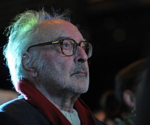 ZURICH, SWITZERLAND - NOVEMBER 30:  Director Jean-Luc Godard looks on befroe receiving the Swiss Federal Design Award Grand Prix held at X-Tra on November 30, 2010 in Zurich, Switzerland. Jean-Luc Godard, who will be celebrating his 80th birthday on Friday, claimed he will spend the money of the prize to pay his Swiss tax he never had to pay the 35 previous years he lived in Switzerland.  (Photo by The Image Gate/Getty Images)