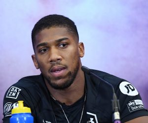 epa08323667 (FILE) - British heavyweight boxer Anthony Joshua attends a press conference in west London, Britain, 06 September 2019. Joshua put himself in quarantine after he met Prince CHarles who meanwhile is infected with Covid 19.  EPA/ANDY RAIN *** Local Caption *** 55446992