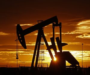epa08348372 Pump jacks operate in the oil fields near Midland, Texas, USA, at sunrise 07 April 2020. Midland, Texas is a city in western Texas, part of the Permian Basin area. Low oil prices are reportedly causing also the gas prices to drop dramatically.  EPA/LARRY W. SMITH