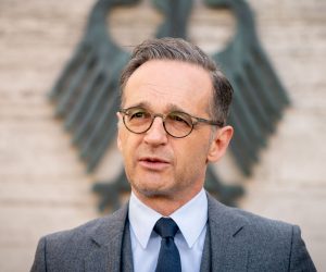 17 April 2020, Berlin: German Foreign Minister Heiko Maas speaks during a press conference on the status of the repatriation operations and the worldwide travel warnings amid the coronavirus pandemic. Photo: Kay Nietfeld/dpa