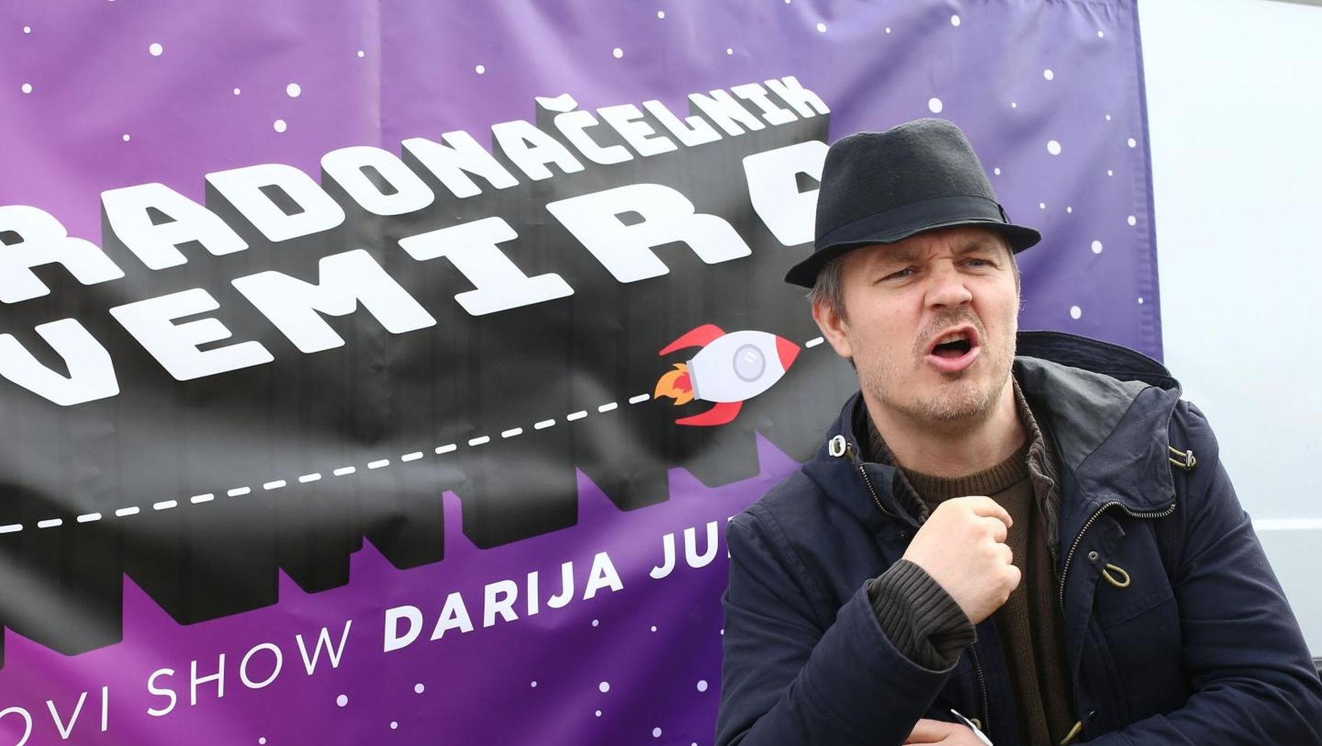 07.03.2020., Zagreb -  Novi show Darija Juricana na trznici u Dubravi pod nazivom Ispovjedaonica. Photo: Matija Habljak/PIXSELL
