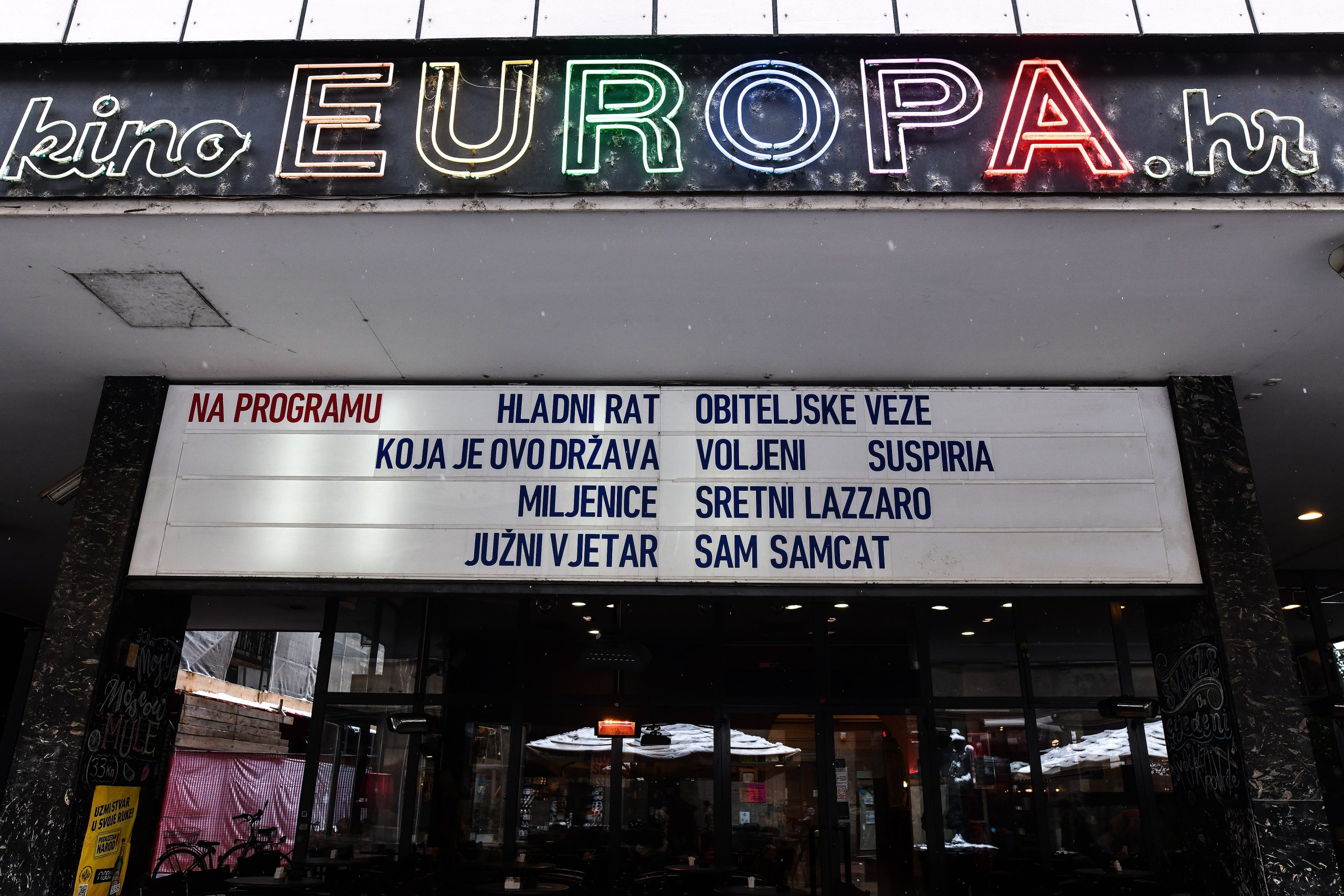 24.01.2019., Zagreb-  Kino Europa.
Photo: Sandra Simunovic/PIXSELL
