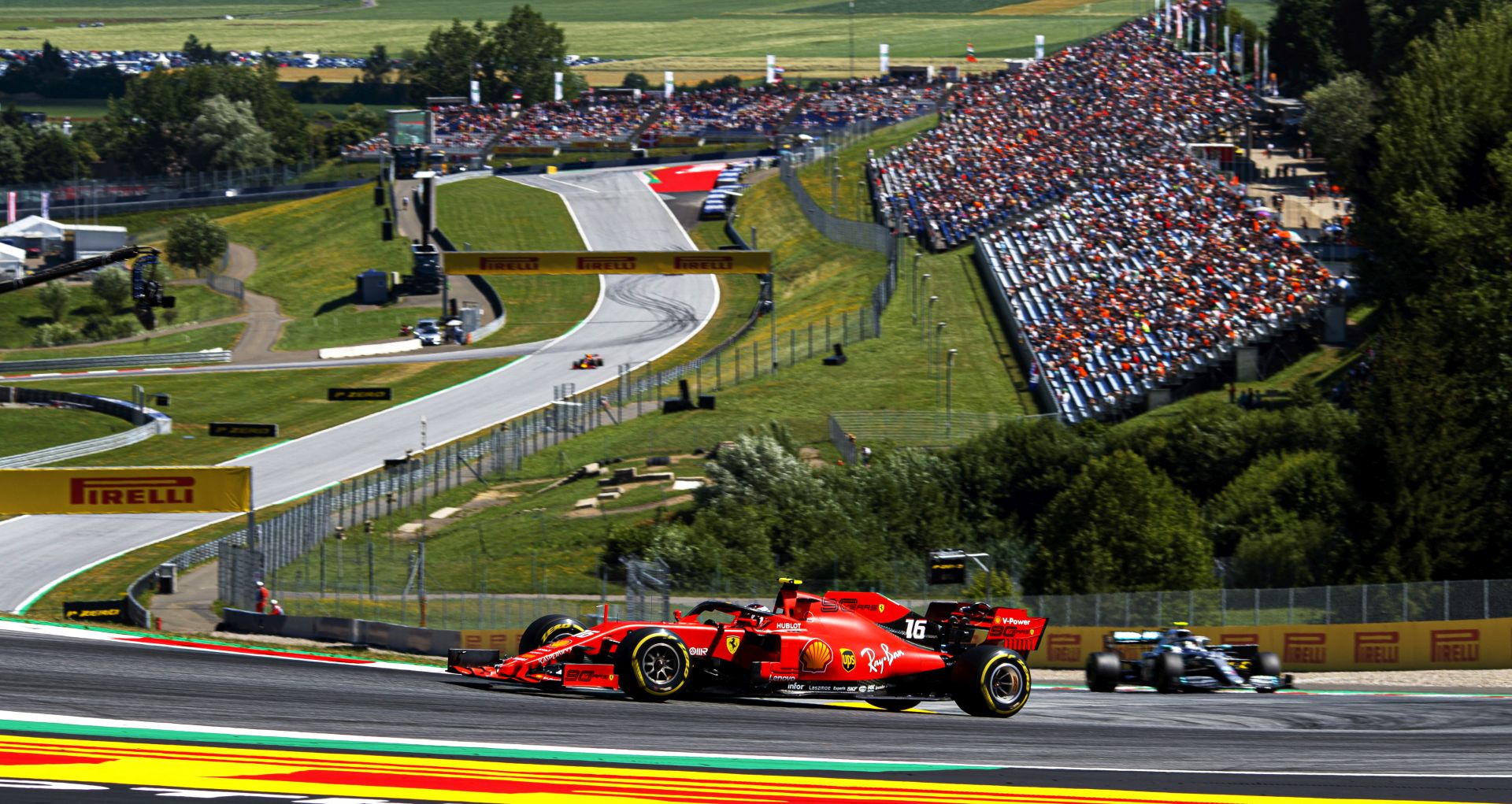 epa08386132 (FILE) - Monaco's Formula One driver Charles Leclerc of Scuderia Ferrari in action during the second practice session of the Austrian Formula One GP at the Red Bull Ring circuit in Spielberg, Austria, 28 June 2019 (re-issued 27 April 2020). Formula 1 Group CEO Chase Carey posted a statement on the Formula 1 website on 27 April 2020 saying that the series is targeting to start the season by the beginning of July with the Austrian Grand Prix in Spielberg on 3-5 July being the first race.  EPA/VALDRIN XHEMAJ *** Local Caption *** 55305392