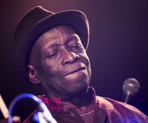 epa08394849 (FILE) - Nigerian drummer, composer and songwriter Tony Allen performs on stage at the Salzhaus in Winterthur, Switzerland, 22 May 2015 (reissued 01 May 2020). Afrobeat pioneer Tony Allen died in Paris, France on 30 April 2020, his manager announced. The cause of the death has not been confirmed. Tony Allen was 79.  EPA/ENNIO LEANZA