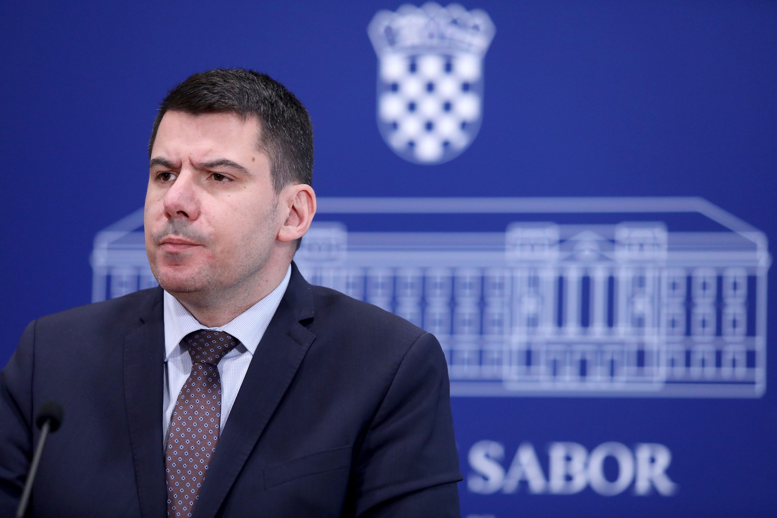 15.05.2020., Zagreb - Zastupnik MOST-a Nikola Grmoja komentirao je raspustanje Sabora i pripreme za izbore. Photo: Patrik Macek/PIXSELL