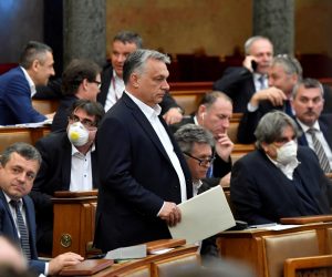 FILE PHOTO: Hungarian Prime Minister Viktor Orban arrives to attend the plenary session of the Parliament ahead of a vote to grant the government special powers to combat the coronavirus disease (COVID-19) crisis in Budapest FILE PHOTO: Hungarian Prime Minister Viktor Orban arrives to attend the plenary session of the Parliament ahead of a vote to grant the government special powers to combat the coronavirus disease (COVID-19) crisis in Budapest, Hungary, March 30, 2020. MTI Zoltan Mathe/Pool via REUTERS/File Photo POOL New