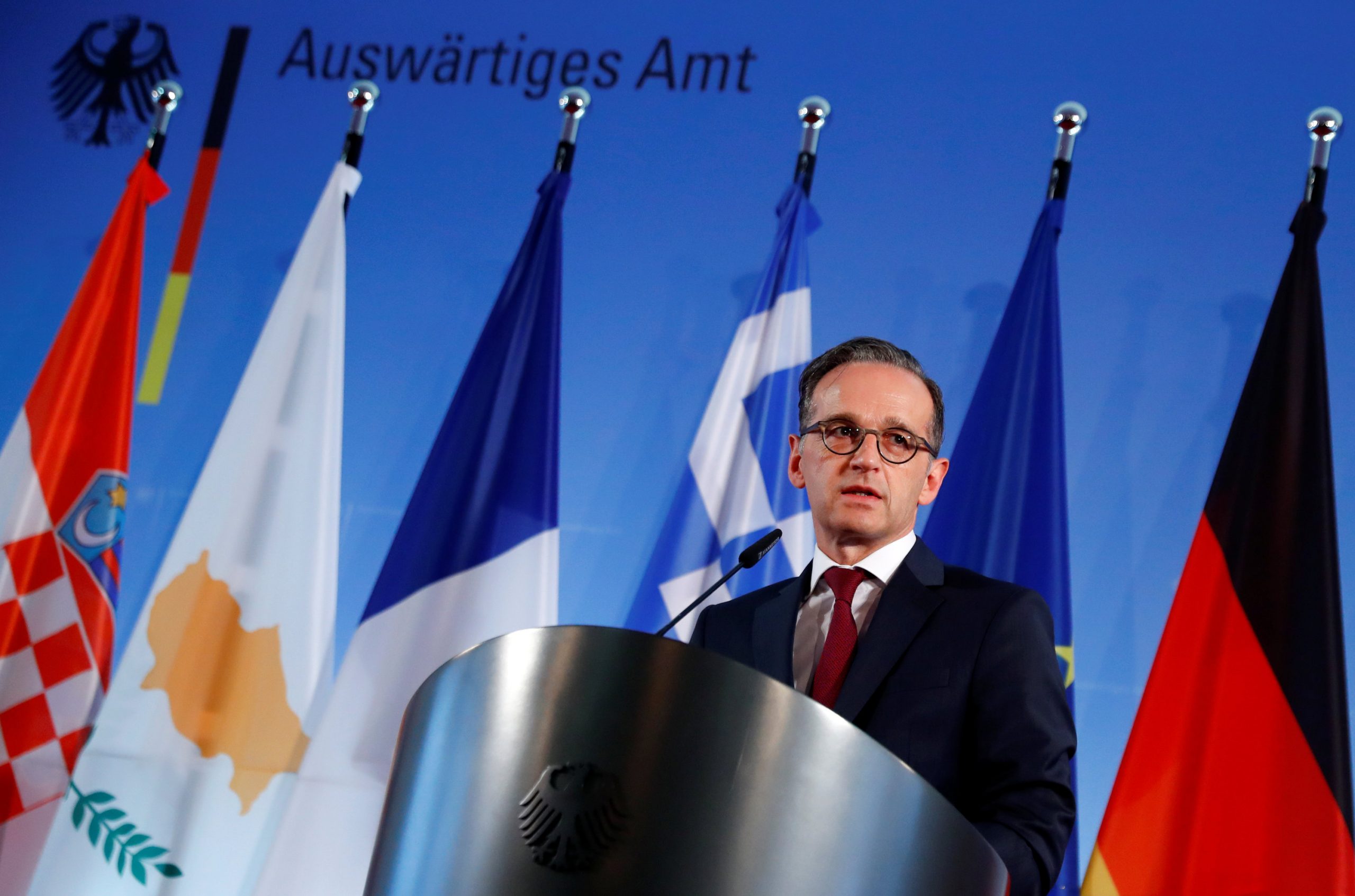 11 June 2020, Berlin: German Foreign Minister Heiko Maas speaks at a press conference on the current status of travel warnings and restrictions in connection with the coronavirus pandemic. Photo: Fabrizio Bensch/Reuters Pool/dpa