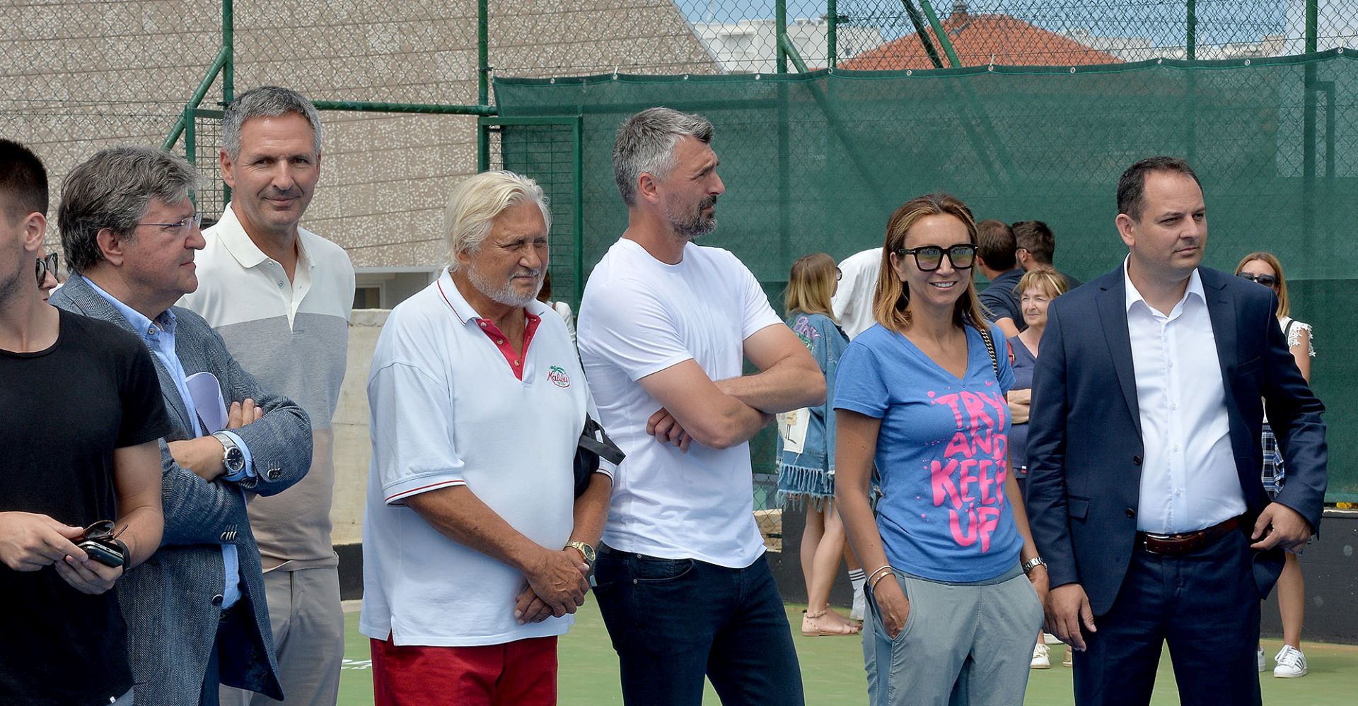 Zadar, 16.06.2020. - Danas je u sklopu sportskog centra Vinji i Iva Majolik otvoren regionalni teniski centar.  foto HINA/ ik