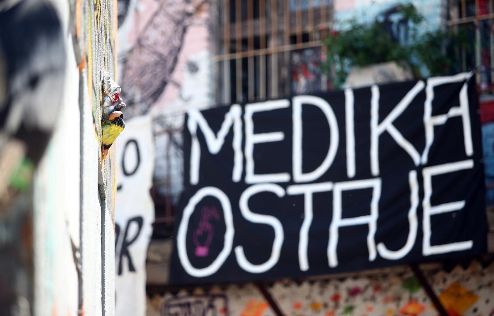 12.05.2017., Zagreb - U galeriji “Siva” unutar kompleksa bivse tvornice lijekova Medika,  odrzana konferencija za novinare o zatvaranju Medike.
Photo: Slavko Midzor/PIXSELL