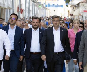Split, 1.07.2020. - Predsjednik Vlade Andrej Plenković u Splitu.   
foto HINA/ Mario STRMOTIĆ/ ms