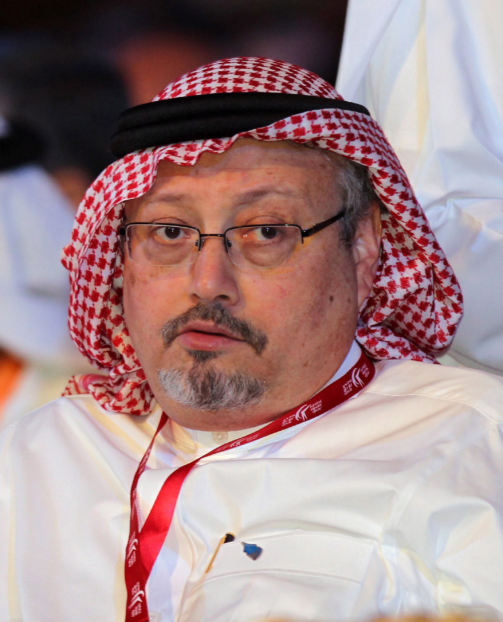 epa08522793 (FILE) - Saudi journalist and former editor-in-chief of the Saudi newspaper Al-Watan Jamal Khashoggi attends the opening ceremony of the 11th edition of the Arab Media Forum 2012 in Dubai, United Arab Emirates, 08 May 2012 (reissued 02 July 2020). Turkey will hold on 03 July 2020 a trial in absentia for 20 suspects, including two former aides to Saudi Crown Prince Mohammed bin Salman (MBS), for the murder of journalist Jamal Khashoggi in October 2018, according to media reports.  EPA/ALI HAIDER *** Local Caption *** 55726295