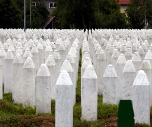 epa08532727 General view at Potocari Memorial Center in Srebrenica, Bosnia and Herzegovina, 07 July 2020. An event marking the 25th anniversary of the Bosnian Muslim genocide will be held on 11 July 2020 in Srebrenica. More than 8,000 Muslim men and boys were executed in a 1995 attack after Bosnian Serb forces captured the town.  EPA/FEHIM DEMIR