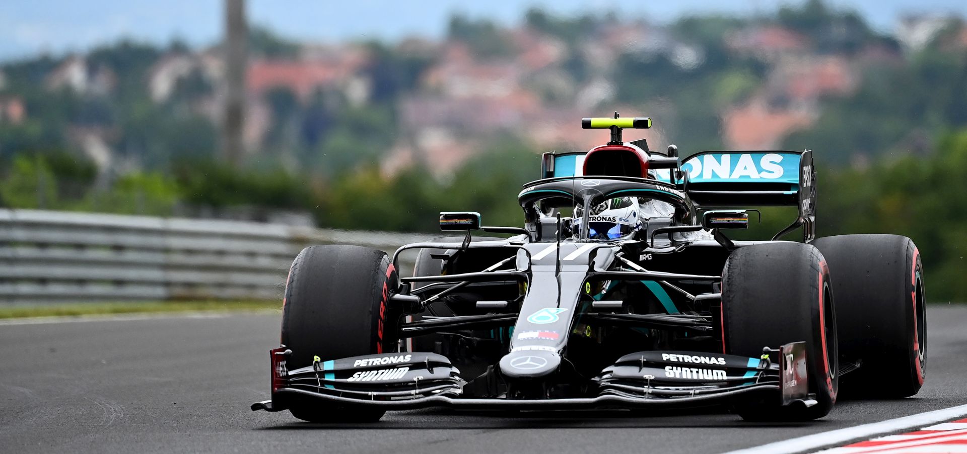 epa08551814 A handout photo made available by the FIA shows Finnish Formula One driver Valtteri Bottas of Mercedes AMG GP in action during the first practice session for the Formula One Grand Prix of Hungary in Mogyorod, Hungary, 17 July 2020.  EPA/FIA/F1 HANDOUT  SHUTTERSTOCK OUT HANDOUT EDITORIAL USE ONLY/NO SALES