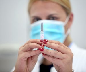 06.11.2019., Sibenik - U prostoru Zavoda za javno zdravstvo pocelo je cjepljenje protiv gripe. Ove je godine nabavljeno cetverovalentno cjepivo VaxigripTetra koje sadrzi cetiri podtipa virusa i to virusa A (H1N1 i H3N2) i dva podtipa virusa B. 
Photo: Dusko Jaramaz/PIXSELL