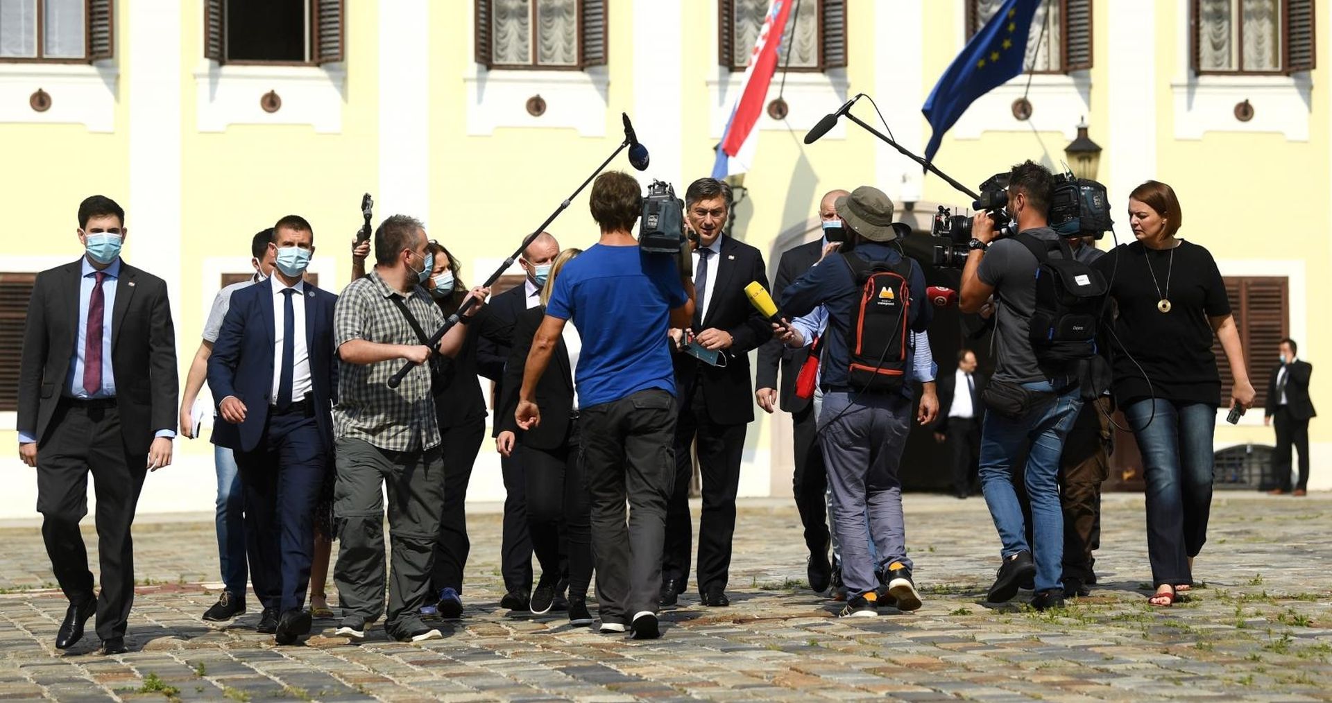 23.07.2020., Zagreb - Dolazak premijera Andreja Plenkovica u Sabor na imenovanje nove Vlade.
Photo: Marko Lukunic/PIXSELL