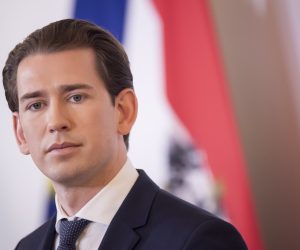 epa08558721 Austrian Chancellor Sebastian Kurz at the Austrian Chancellery in Vienna, Austria, 21 July 2020. Austrian government introduced new measures for an attempt to stop the spreading of the coronavirus Covid-19.  EPA/CHRISTIAN BRUNA
