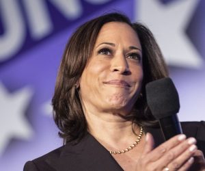 epa08598085 (FILE) - Democratic candidate for Presidency and Senator, Kamala Harris delivers a speech during SEIU's Unions for All summit in Los Angeles, California, USA, 04 October 2019 (reissued 11 August 2020). Democratic presidential candidate Joe Biden has chosen Kamala Harris as his pick for Vice President, according to a statement on Biden's Twitter account, on 11 August 2020.  EPA/ETIENNE LAURENT *** Local Caption *** 55523246