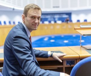 epa08613912 (FILE) - Russian opposition leader Alexei Navalny waits before a hearing for the delivery of the European Court of Human Rights (ECHR) Grand Chamber judgment regarding his case against Russia at the court in Strasbourg, France, 15 November 2018 (reissued 20 August 2020). Navalny’s spokeswoman Kira Yarmysh said on social media on 20 August that the opposition leader and staunch critic of President Vladimir Putin was taken to hospital for alleged poisoning after he started feeling unwell during a flight from Siberia to Moscow. The plane made an emergency landing in the city of Omsk.  EPA/PATRICK SEEGER