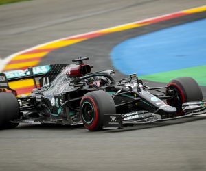 epa08633755 British Formula One driver Lewis Hamilton of Mercedes-AMG Petronas in action during the qualifying session at the Spa-Francorchamps race track in Stavelot, Belgium, 29 August 2020. The 2020 Formula One Grand Prix of Belgium will take place on 30 August 2020.  EPA/Francisco Seco / Pool
