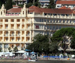 02.09.2015., Opatija - Grand Hotel Palace, pogled s mora.
Photo: Goran Kovacic/PIXSELL