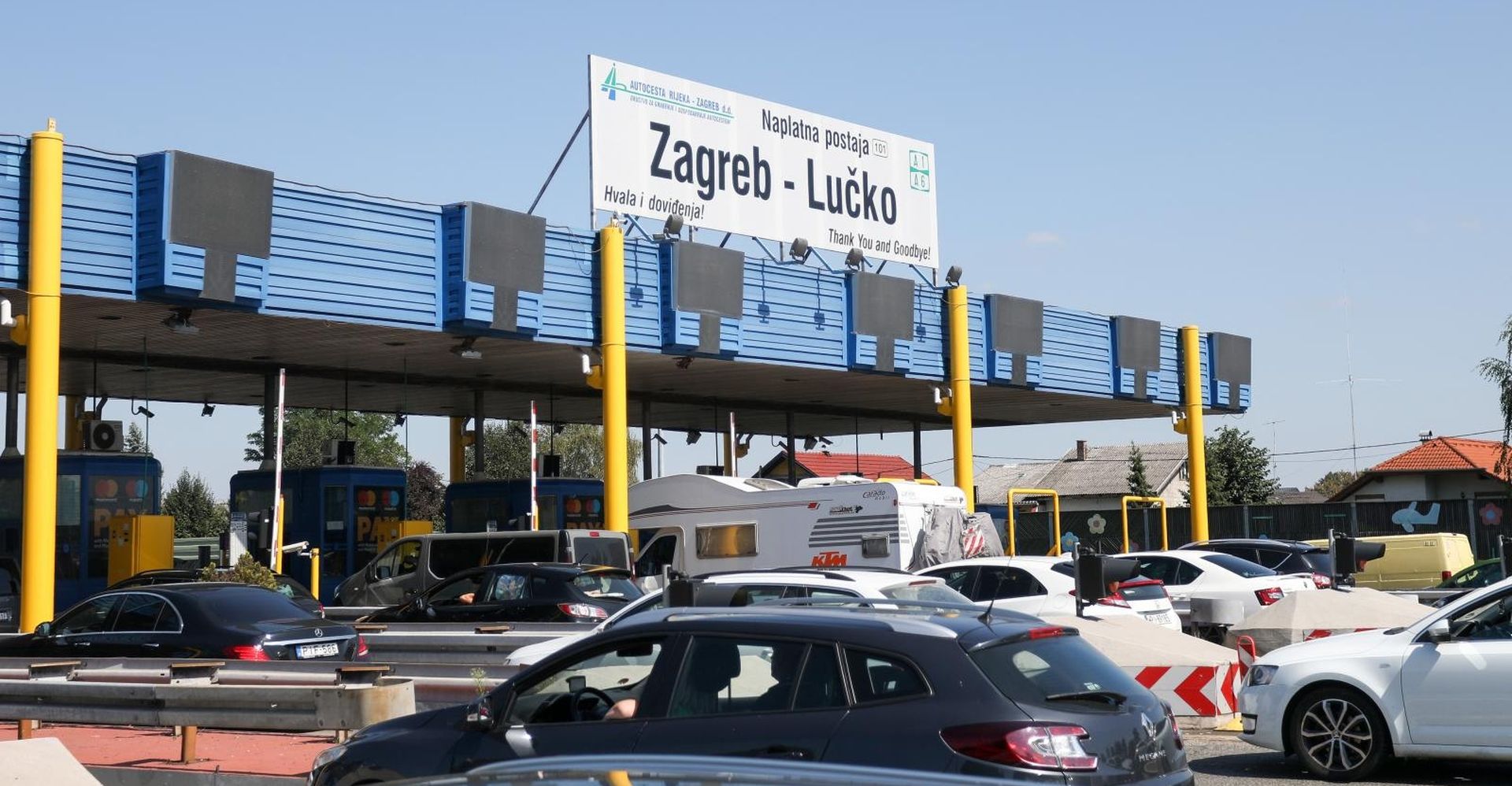 22.08.2020., Zagreb - Pojacan promet na naplatnim kucicama Lucko u smjeru Zagreba.
Photo: Borna Filic/PIXSELL