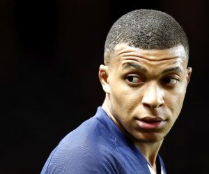 epa08653182 (FILE) - Kylian Mbappe of Paris Saint Germain reacts during the French Ligue 1 soccer match, AS Monaco vs Paris Saint Germain, at Stade Louis II, in Monaco, 15 January 2020, re-issued 07 September 2020. As media reports on 07 Setember, Mbappe was tested positive for the corona virus. He will therefore not be able to participate in the UEFA Nations League game France vs. Croatia on 08 September.  EPA/SEBASTIEN NOGIER *** Local Caption *** 55771596