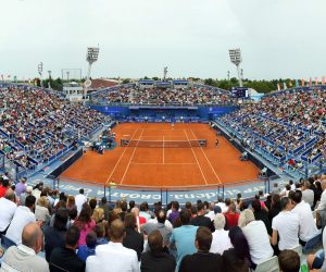 27.07.2011., Stella Maris, Umag - 22. studena Croatia open Umag, ATP teniski turnir. Pogled na centralni teren. Ilustracija. Photo: Sanjin Strukic/PIXSELL