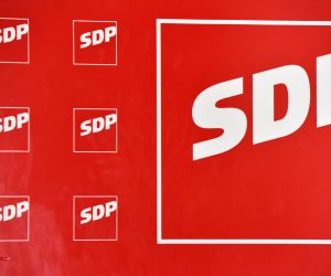 24.04.2018., Sibenik - Logo SDP-a. Photo: Hrvoje Jelavic/PIXSELL