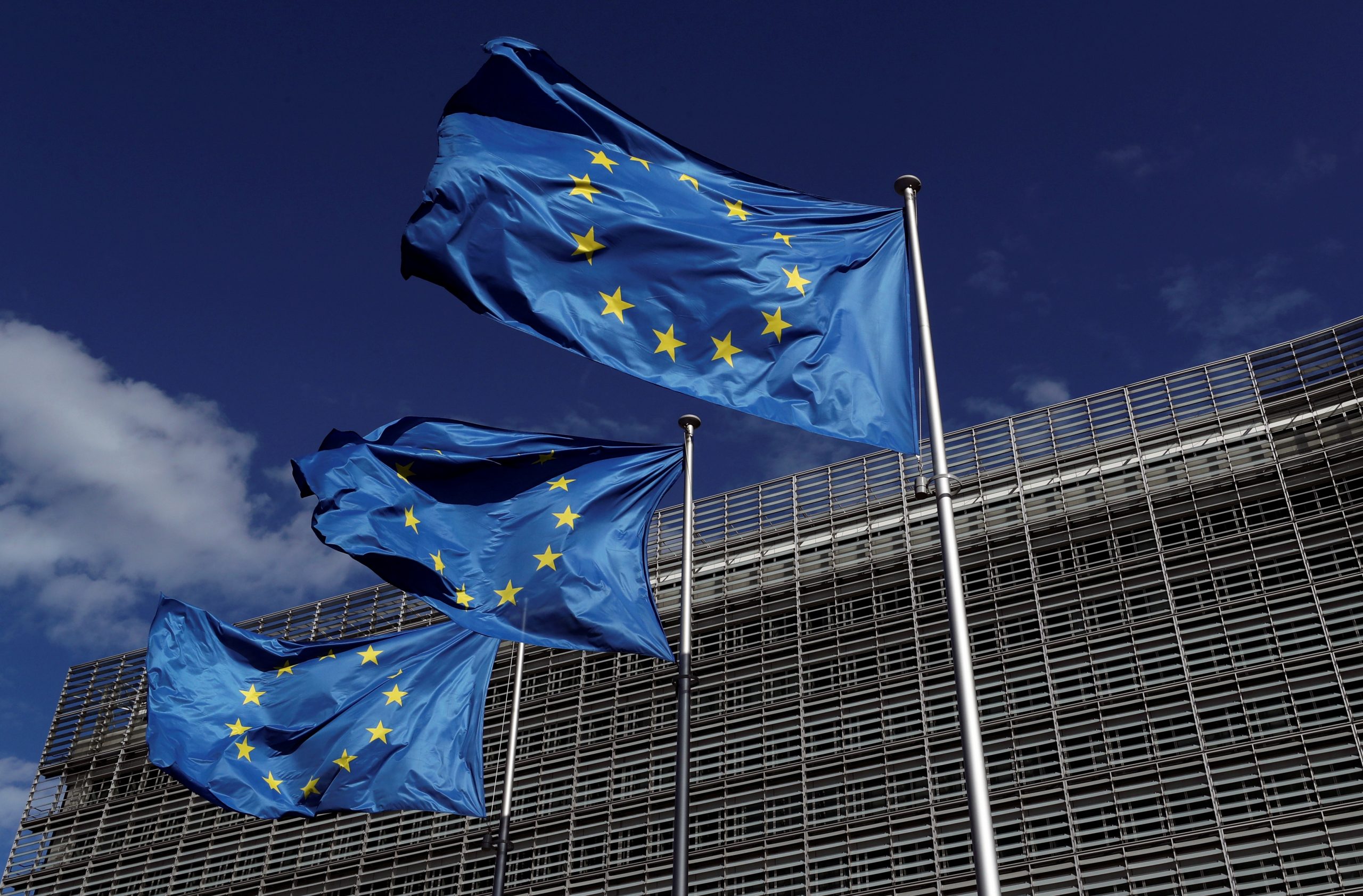 FILE PHOTO: European Union flags flutter outside the European Commission headquarters in Brussels FILE PHOTO: European Union flags flutter outside the European Commission headquarters in Brussels, Belgium August 21, 2020. REUTERS/Yves Herman/File Photo YVES HERMAN