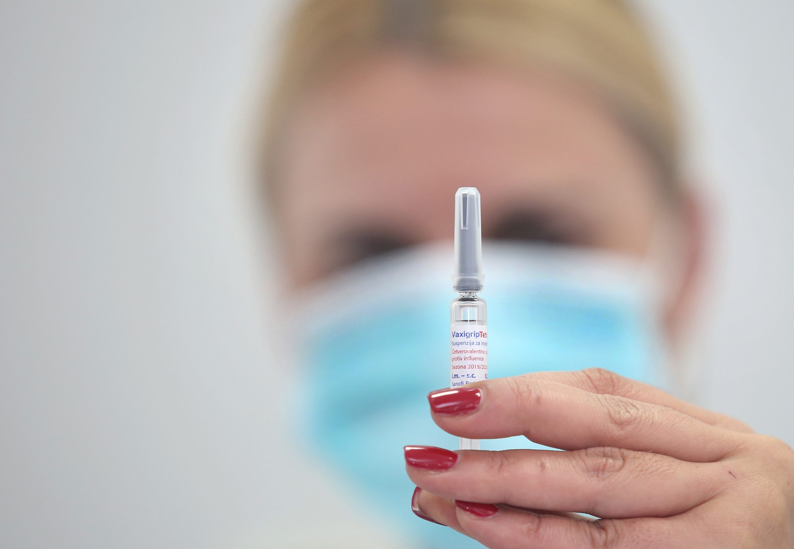06.11.2019., Sibenik - U prostoru Zavoda za javno zdravstvo pocelo je cjepljenje protiv gripe. Ove je godine nabavljeno cetverovalentno cjepivo VaxigripTetra koje sadrzi cetiri podtipa virusa i to virusa A (H1N1 i H3N2) i dva podtipa virusa B. 
Photo: Dusko Jaramaz/PIXSELL