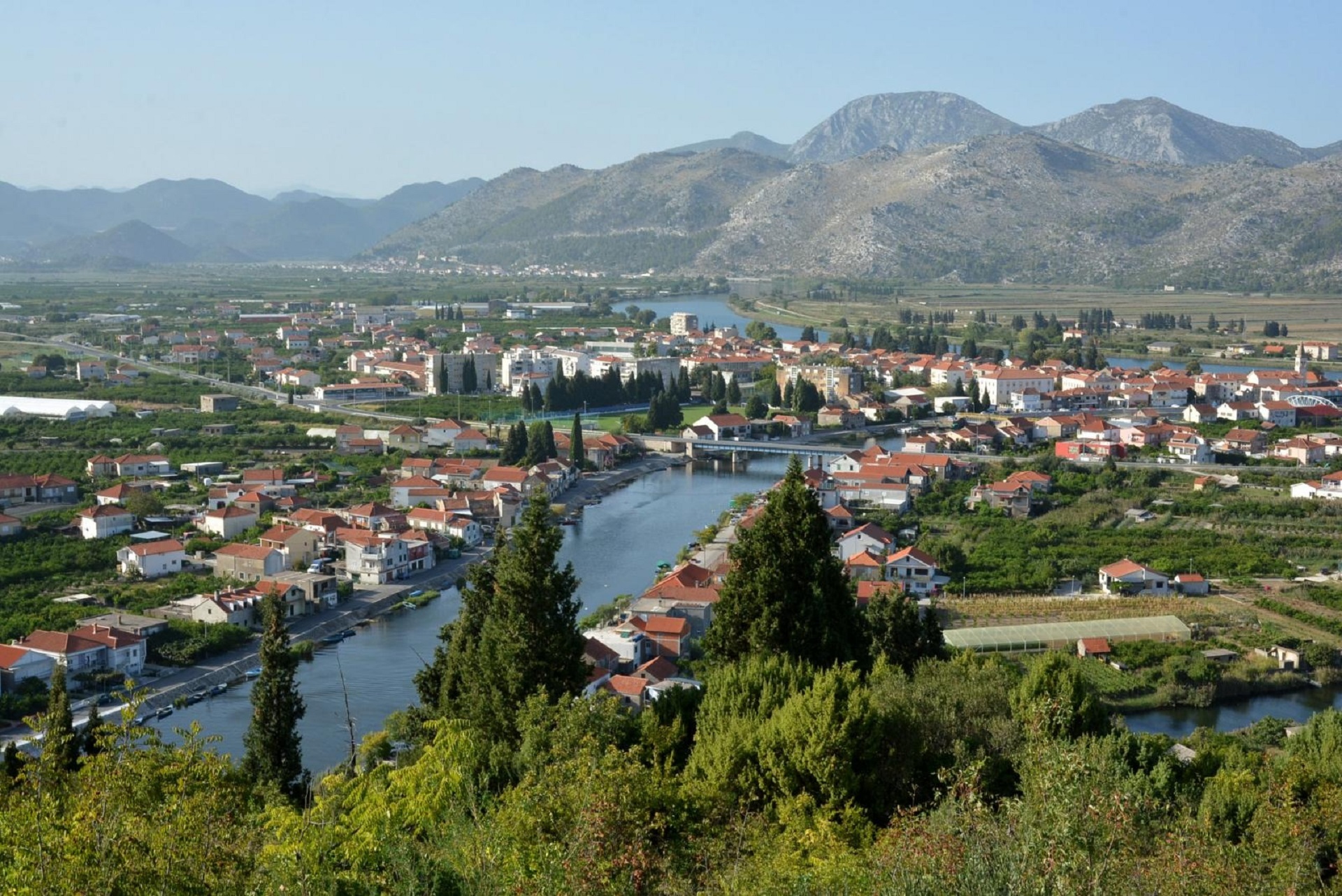 17.09.2015., Opuzen - Panorama grada s Fortice (Brstanik). 
Photo: Damir Spehar/PIXSELL
