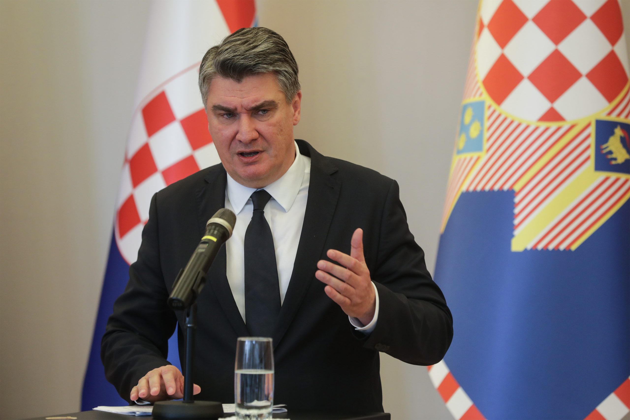 23.10.2020., Zagreb,  Predsjednik RH Zoran Milanovic odrzao je konferenciju za medije.
Photo: Robert Anic/PIXSELL