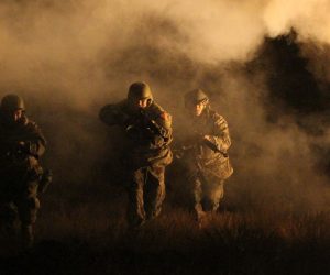 epa08822858 Afghan army soldiers (ANA) participate in a counter-terrorism night operations training in Herat province, Afghanistan, 15 November 2020. Training was conducted to sharpen skills for night operations.  EPA/JALIL REZAYEE