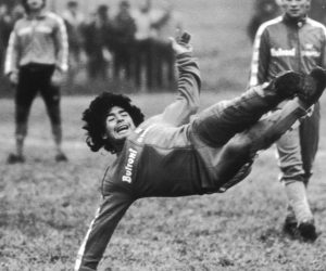 epa08841940 (FILE) - An undated archive image shows Diego Maradona during a training session with his team, the Italian Serie A side Napoli. Diego Maradona has died after a heart attack on 25 November 2020.  EPA/ANSA
