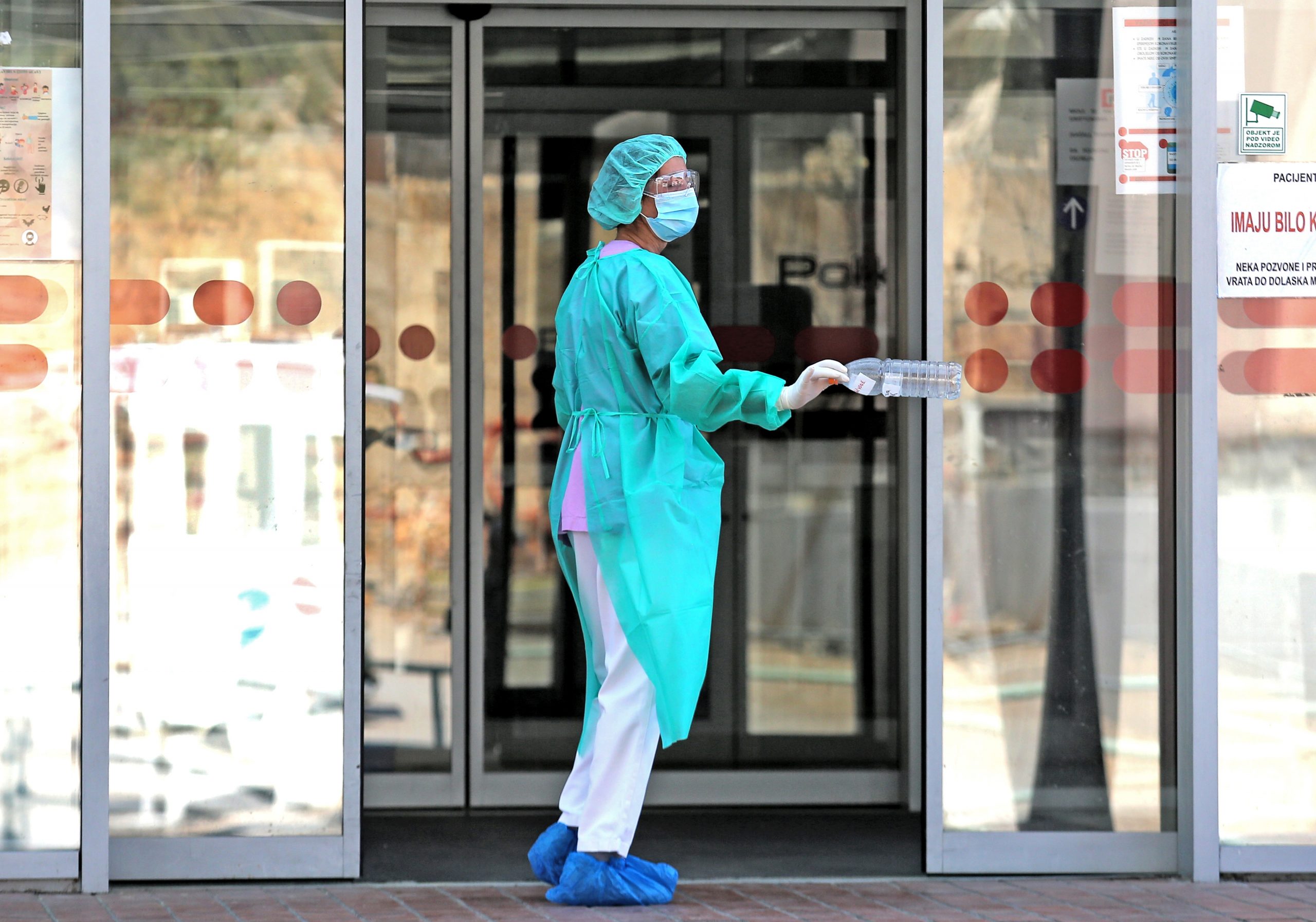 08.04.2020.,Sibenik - Medicinsko osoblje Opce bolnice Sibenik u vrijeme koronavirusa. Photo: Dusko Jaramaz/PIXSELL