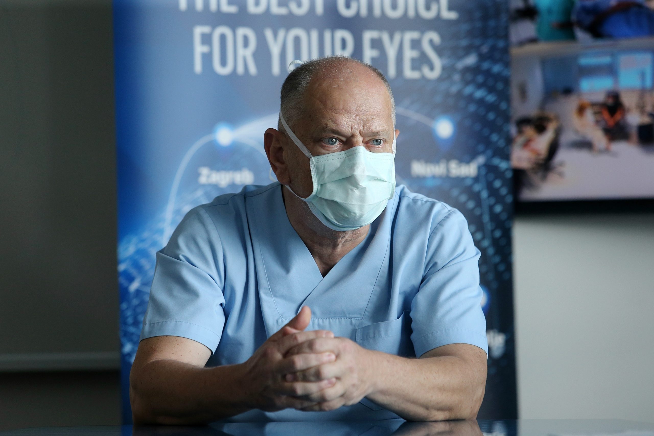 14.07.2020., Zagreb - Poliklinika Svjetlost, dr. Nikica Gabric predstavio je tunel za dezinfekciju od koronavirusa. 

Photo: Dalibor Urukalovic/PIXSELL