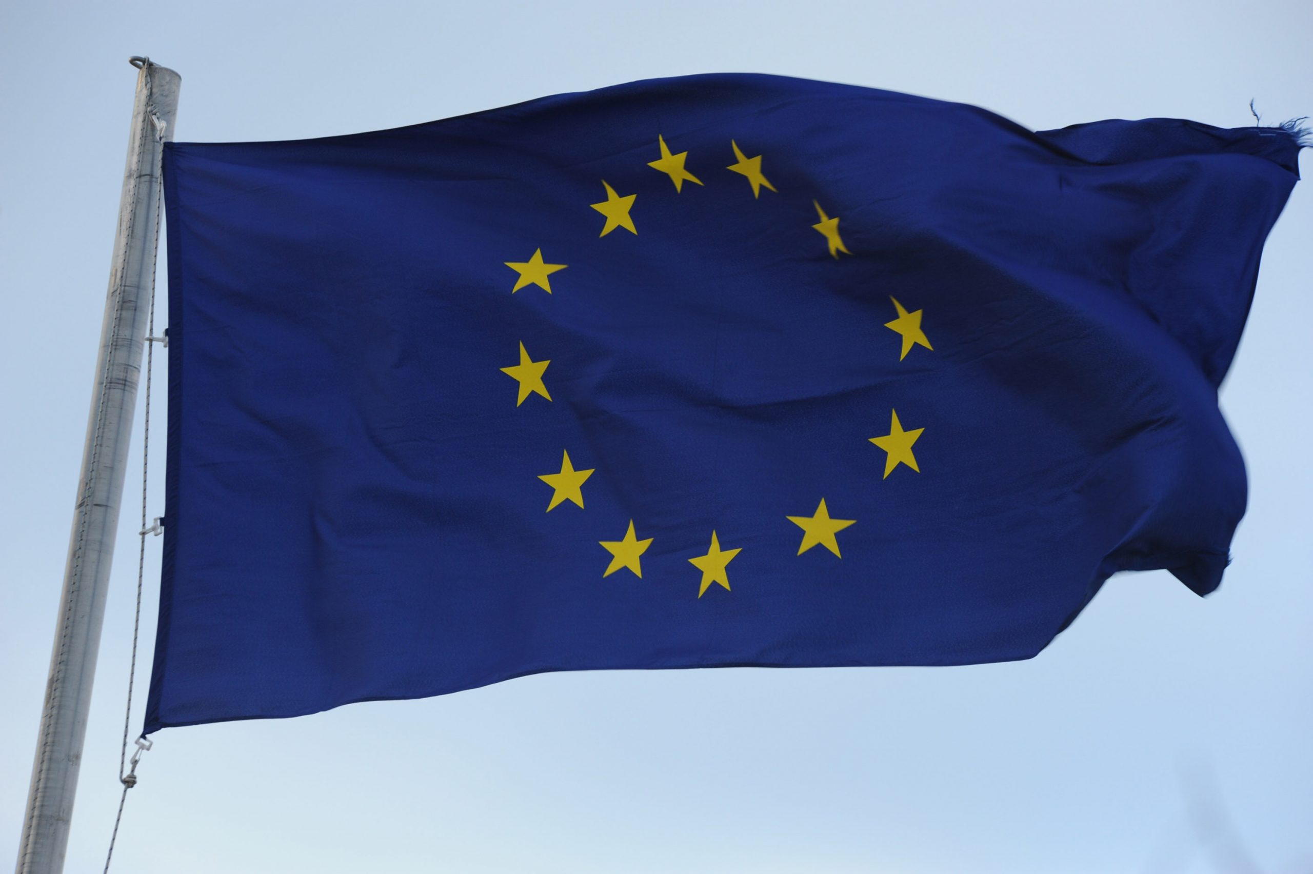 19.01.2015., Sibenik - Zastava Europske unije. 
Photo: Hrvoje Jelavic/PIXSELL