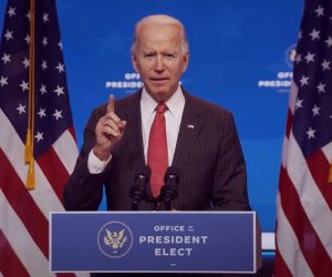 epa08830998 A frame grab from a handout video released by the Office of the President Elect shows US President-Elect Joseph R. Biden addressing the media during a press conference in Wilmington, Delaware, USA, 19 November 2020 (issued 20 November 2020). Georgia state authorities confirmed 19 November US President-elect Joe Biden won the the election in Georgia following a recount. It was the first time the Democrats won a presidential election race in Georgia since 1992 when Bill Clinton was elected.  EPA/OFFICE OF THE PRESIDENT ELECT/HANDOUT BEST QUALITY AVAILABLE HANDOUT EDITORIAL USE ONLY/NO SALES