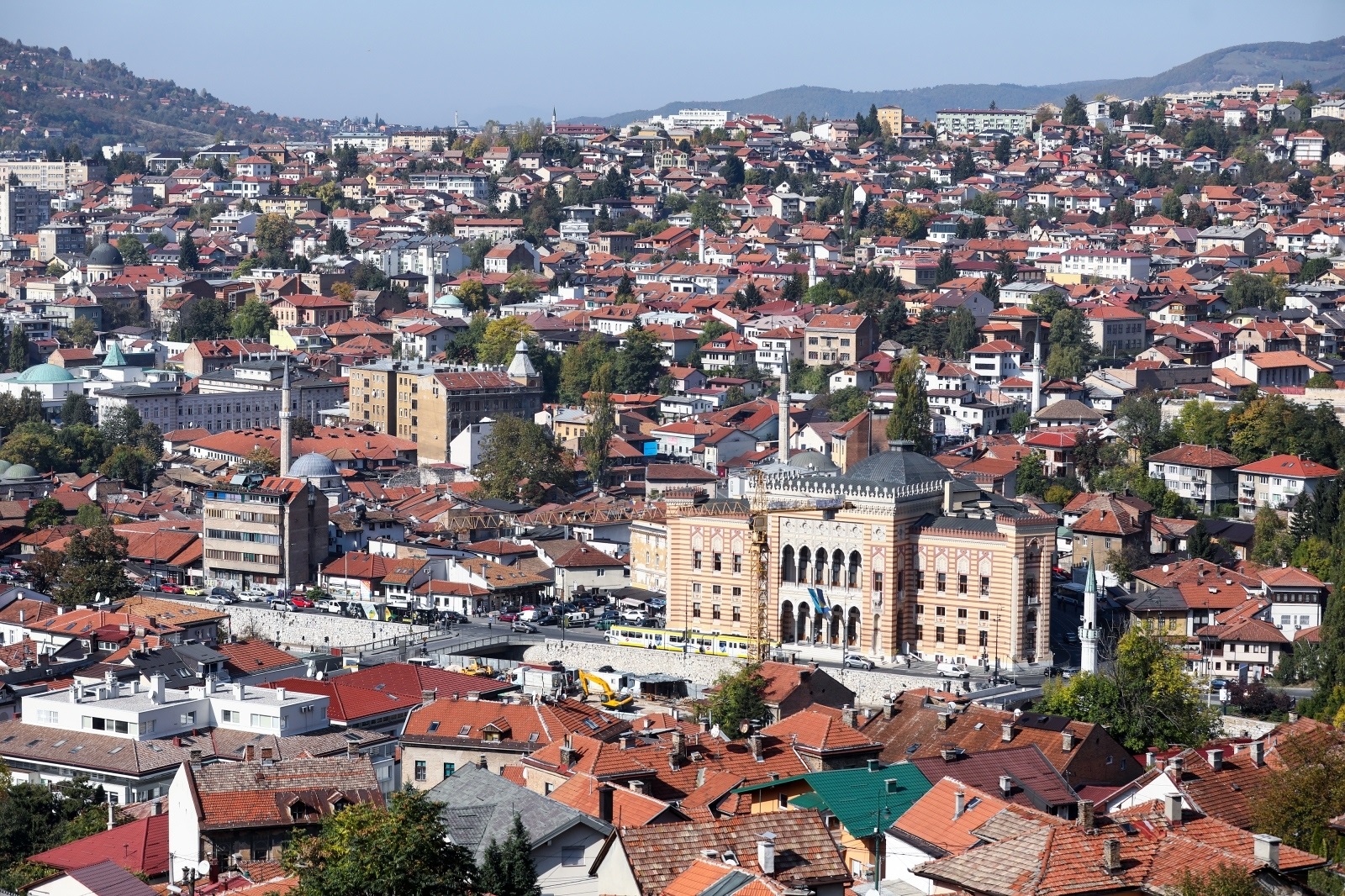 18.10.2019., Sarajevo, Bosna i Hercegovina - Panorama grada Sarajeva. Photo: Armin Durgut/PIXSELL