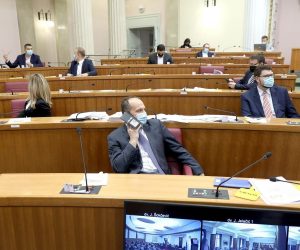 15.12.2020., Zagreb -Sabor je 4. sjednicu nastavio glasovanjem o raspravljenim tockama dnevnog reda.
Photo: Patrik Macek/PIXSELL