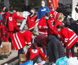 30.12.2020.Zadar- Prikupljanje pomoci pogodjenima potresom u Petrinji i Glini u Zadru. Photo: Marko Dimic/PIXSELL