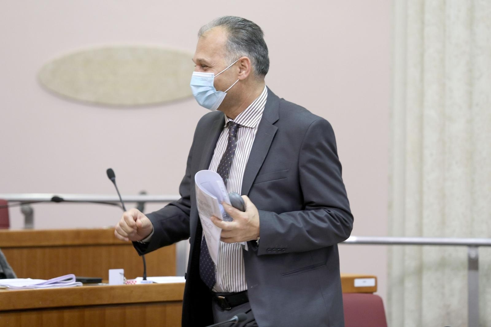 03.12.2020., Zagreb - Sabor je 4. sjednicu nastavio raspravom o dopuni Zakona o socijalnoj skrbi. 
Photo: Patrik Macek/PIXSELL