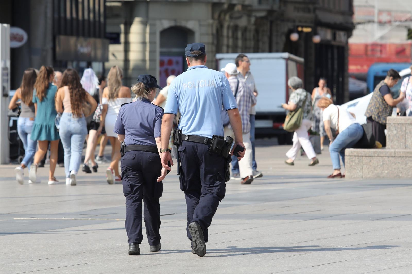 15.09.2020., Zagreb - Policijska ophodnja u centru grada. 
Photo: Patrik Macek/PIXSELL