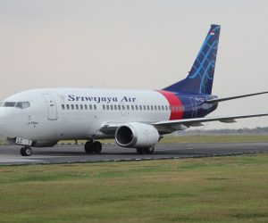 epa08927731 (FILE) - The Boeing 737-524 plane, registration PK-CLC, of Sriwijaya Air, at Ahmad Yani International Airport in Semarang, Indonesia, 06 October 2012 (issued 09 January 2021). According to an airline spokesperson, contact to Sriwijaya Air flight SJ182 was lost shortly after the aircraft took off from Jakarta International Airport on 09 January 2021.  EPA/Andika Primasiwi MANDATORY CREDIT Andika Primasiwi/PLANESPOTTERS.NET  EDITORIAL USE ONLY/NO SALES