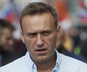 epa08934340 Russian Opposition activist Alexei Navalny attends a rally in support of opposition candidates in the Moscow City Duma elections in downtown of Moscow, Russia, 20 July 2019 (reissued 13 January 2021). Navalny on 13 January 2021 stated on his Twitter account that he plans to travel to Moscow on Sunday, 17 January 2021.  EPA/SERGEI ILNITSKY *** Local Caption *** 56313847