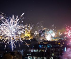 01.01.2021., Zagreb - Vatromet na ulasku u 2021. godinu. Photo: Davor Puklavec/PIXSELL