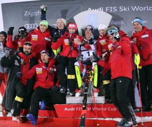 05.01.2020., Zagreb, Sljeme - Druga voznja muskog slaloma Audi FIS Svjetskog skijaskog kupa Snow Queen Trophy.  Photo: Luka Stanzl/PIXSELL