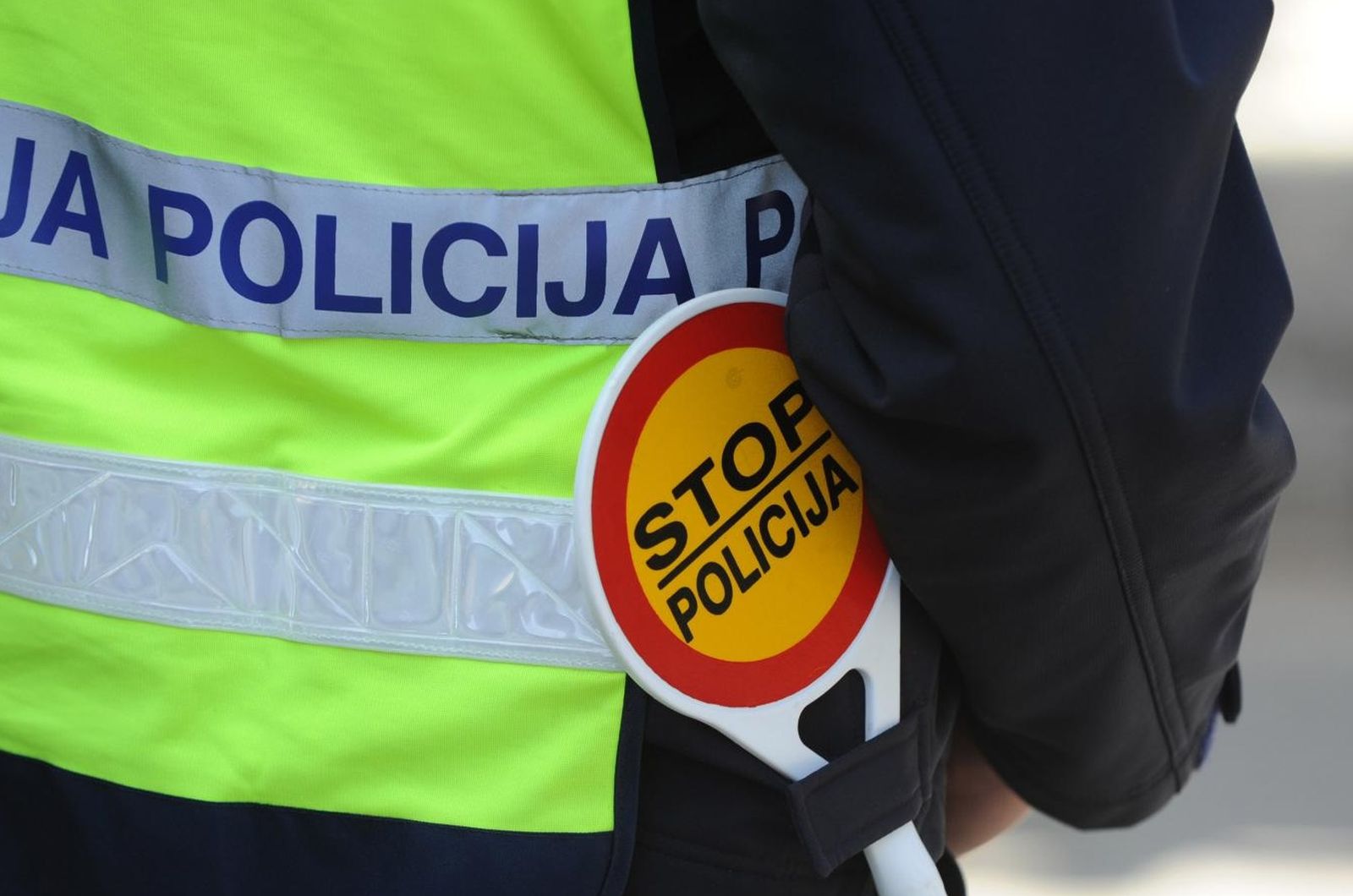 06.04.2014., Sibenska Dubrava - Policija kontrolira promet u Sibensko-kninskoj zupaniji. 
Photo: Hrvoje Jelavic/PIXSELL