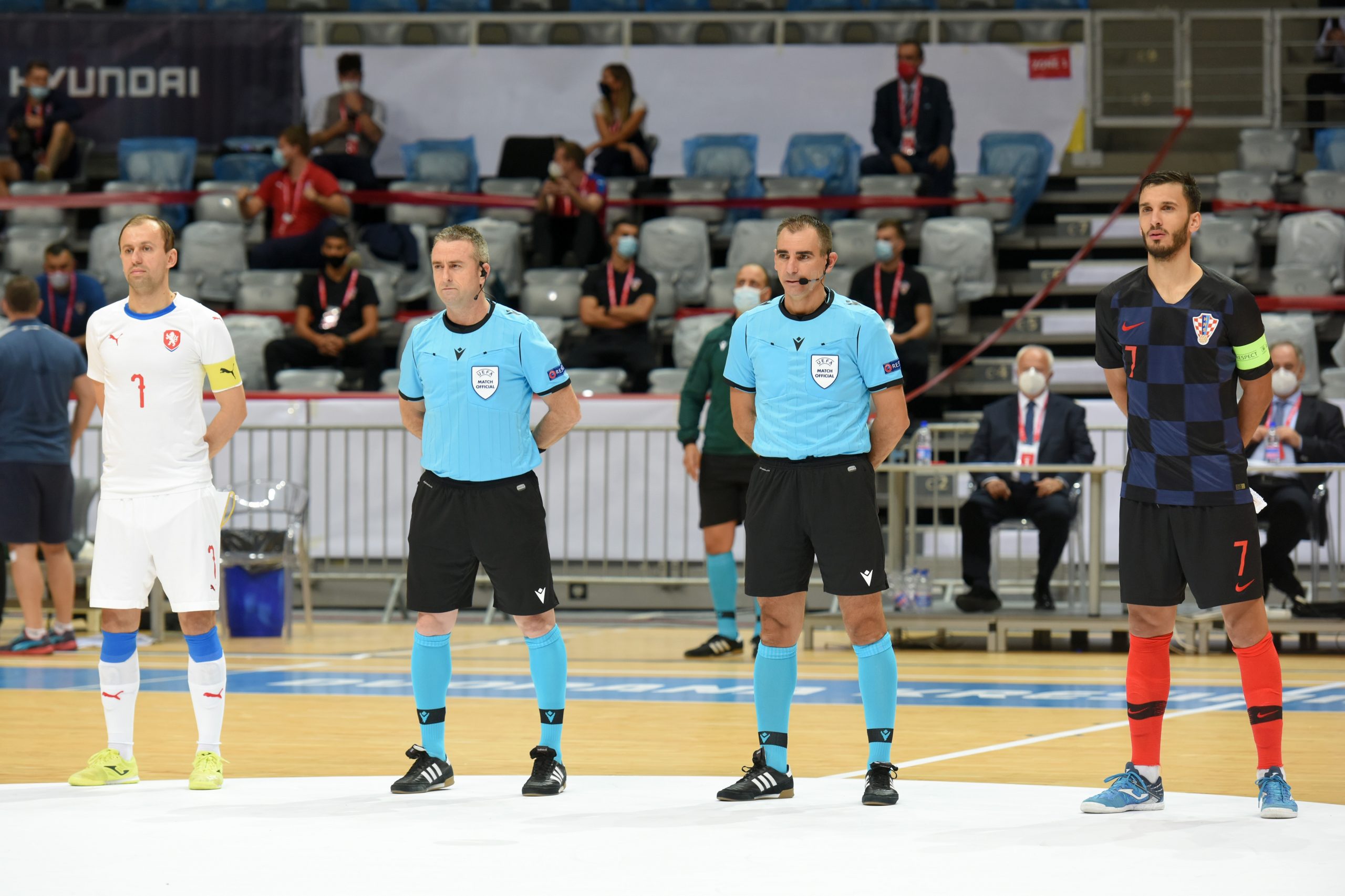 07.11.2020., Zadar - Hrvatska reprezentacija u futsalu odigrala je prvu utakmica doigravanja za nastup na Svjetskom prvenstvu protiv reprezentacije Ceske. 
Photo: Dino Stanin/PIXSELL