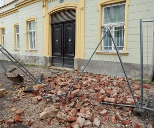 08.01.2021., Strossmayerovo setaliste, Zagreb -  Posljedice potresa na Gornjem gradu. 
Photo: Marko Prpic/PIXSELL